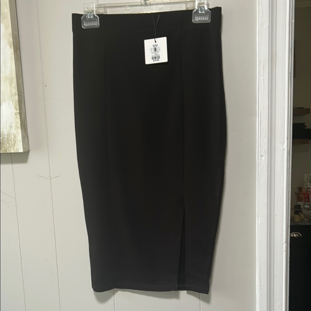 Revamped Classic Black Pencil Skirt